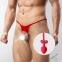 Чоловічі труси XS-2XL з силіконовою анальною пробкою Art of Sex - Joni plug panties size L Red (SO6171)