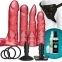Страпон Doc Johnson Vac-U-Lock - Crystal Jellies Set