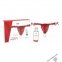 Набір Intt BRAZILIAN PANTY RED: трусики на резинці S-XL з перлинним кільцем + полунична змазка (SO7128)