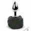 Анальна пробка FeelzToys - Bunny Tails Butt Plug Black (SO5063)