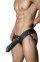 Страпон чоловічий DR. SKIN 7INCH HOLLOW STRAP ON, BLACK, 17х4,3 см (T331034)
