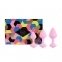 Набір силіконових анальних пробок FeelzToys - Bibi Butt Plug Set 3 pcs Pink (SO4576)