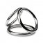 Потрійне ерекційне кільце Sinner Gear Unbendable - Triad Chamber Metal Cock and Ball Ring - Large (SO4617)