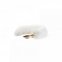 Анальна пробка з хвостиком, Gold White, S (810206)