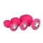 Набір анальних пробок Anal Diamond plug, Pink (810211)