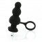 Анальна плаг з вібрацією Black Silicone (810323)