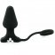 Анальна пробка з кільцем Black Silicone (810329)