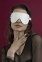 Маска на очі Feral Feelings - Blindfold Mask, натуральна шкіра, біла (SO3414)