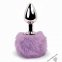 Анальна пробка FeelzToys - Bunny Tails Butt Plug Purple (SO5062)