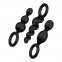 Набір анальних пробок Satisfyer Plugs black (set of 3)