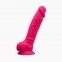 Фалоімітатор SilexD Vetus Pink (MODEL 1 size 8in), двошаровий, силікон+Silexpan, діаметр 4,2см (SO4472)