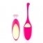 Віброяйце Rianne S: Pulsy Playball Deep Pink з вібруючим пультом Д/У, косметичка-чохол (SO3885)