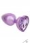 Анальна пробка CalExotics Diamond Heart Plug Small, фіолетова, 5,7×3,2 см, (CE16516F)
