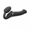Безремневой страпон з вібрацією Strap-On-Me Vibrating Black L, діаметр 3,7 см (SO3829)