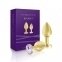 Набір металевих анальних пробок з кристалом RIANNE S - Booty Plug Luxury Set, 3 і 3,5 см (SO3858)