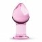 Рожева анальна пробка з скла Gildo Pink Glass Buttplug No. 27 (SO4421)