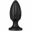 Анальний плаг з каналами для змащування Doc Johnson Platinum Premium Silicone - The Rocket - Black (SO4916)