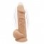 Фалоімітатор із вібрацією SilexD Norman Vibro Flesh (MODEL 1 size 8,5in), двошаровий (SO5016)