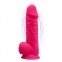 Фалоімітатор із вібрацією SilexD Norman Vibro Pink (MODEL 1 size 8,5in), двошаровий (SO5017)