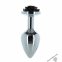 Металева анальна пробка Lux Active – Rose Anal Plug – Black (SO5572)