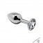 Анальна пробка Alive Mini Metal Butt Plug White M (SO6003)