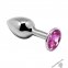 Анальна пробка Alive Mini Metal Butt Plug Pink L (SO6008)