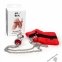 Наручники з металевою анальною пробкою Art of Sex Handcuffs with Metal Anal Plug size M Red (SO6182)