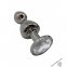 Анальна пробка Wooomy Lollypop Double Ball Metal Plug L (SO7421)