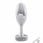 Металева анальна пробка DOXY Butt Plug RIBBED, 3,3 см (SO8031)