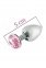 Анальна пробка MAI METAL PLUG WITH STONE, S SILVER (T370175)